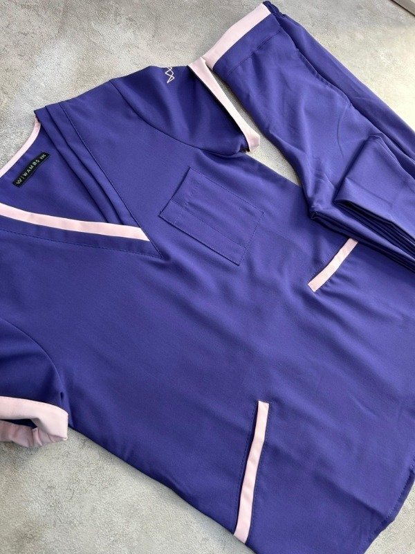 Producto - SELVA SPANDEX (Violeta detalle Rosa)