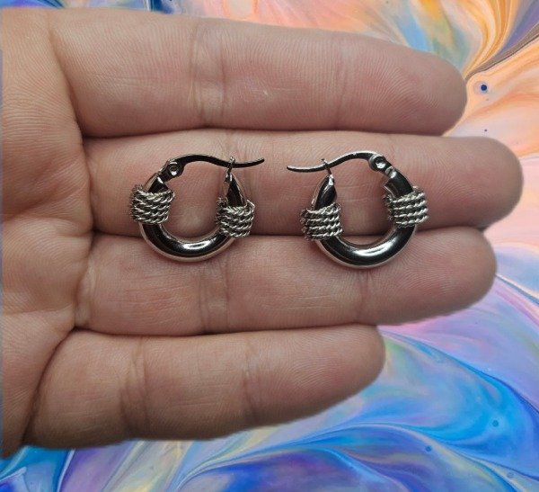 Producto - Aros acero macizos 1.5cm mod 1