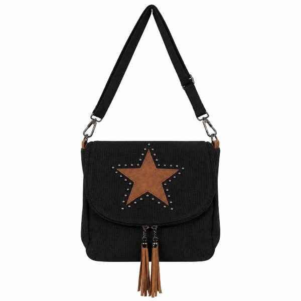 Producto - Bandolera estrella lona Negra
