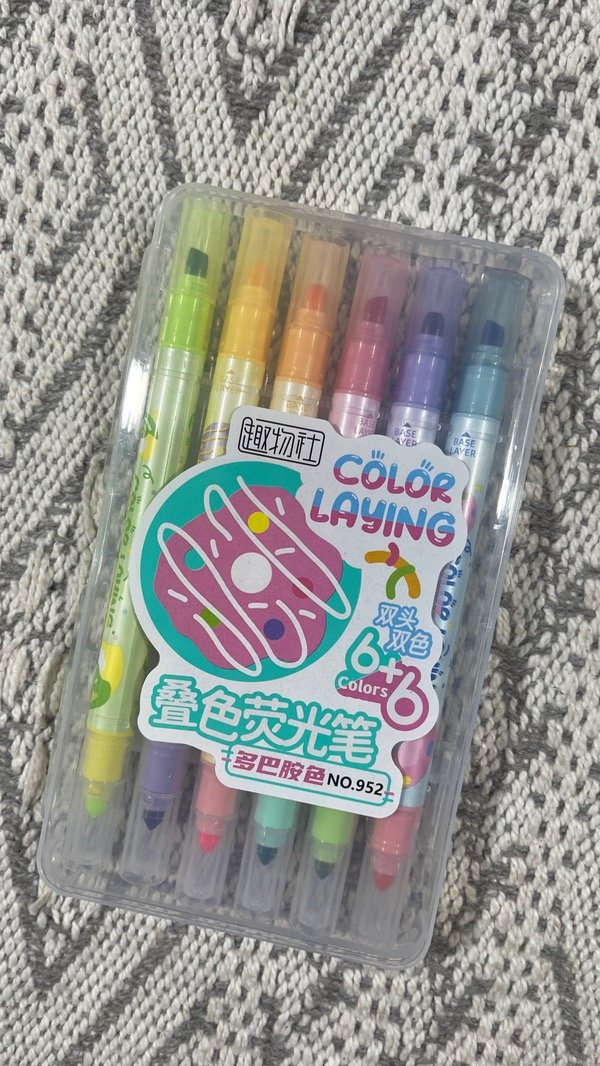 Producto - Resaltador doble punta x12 colores