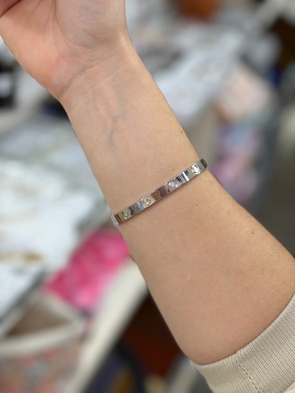 Producto - Esclava brazalete plateado - 0