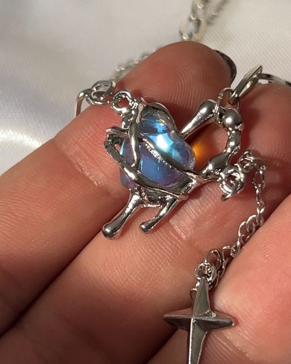 Producto - Collar moonstone corazón