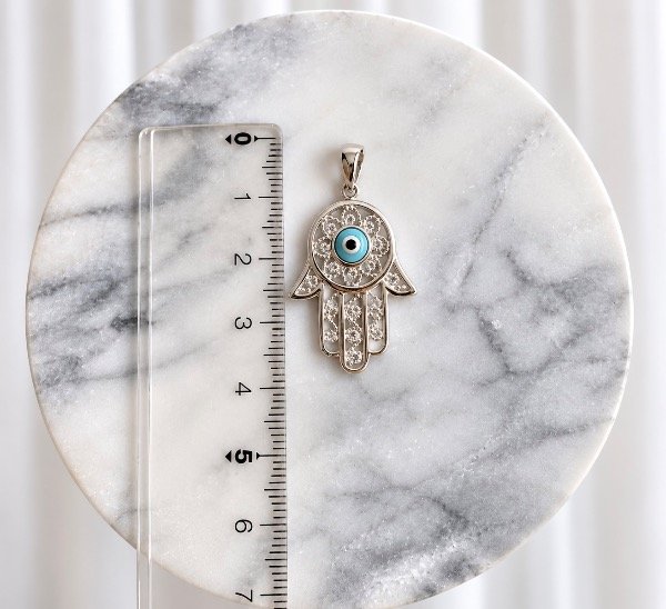 Producto - Dije mano de Fátima plata 925 italiana - 2