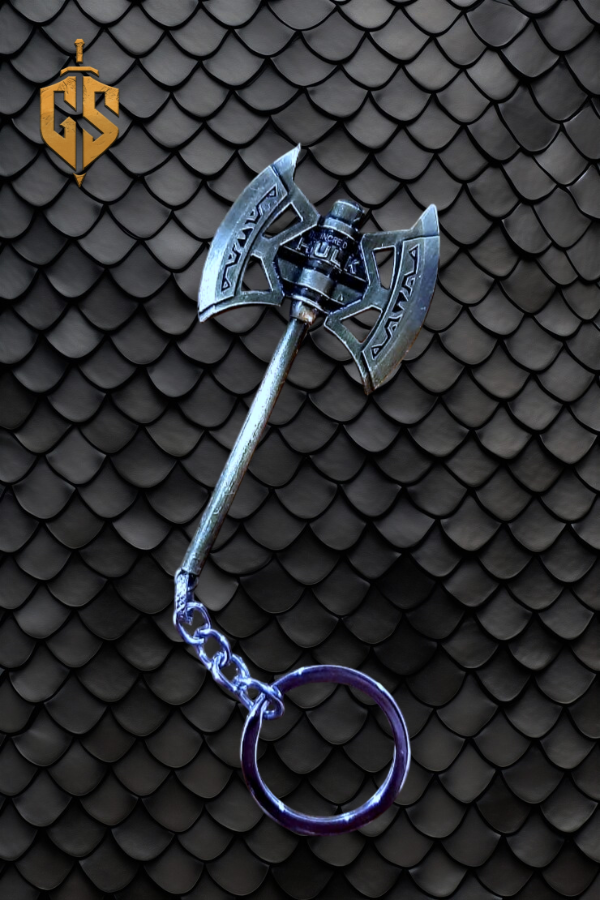 Producto - Llavero de metal Hacha de Hulk Plateada