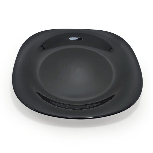 Producto - SM PLATO PLAYO CUAD 23CM(HLFP-95)NEGRO OPALIN