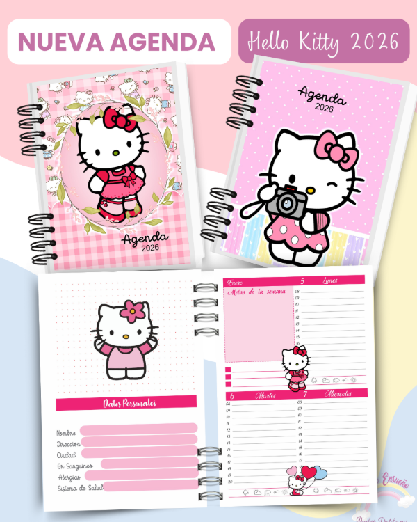 Producto - Agenda Hello Kitty 2026