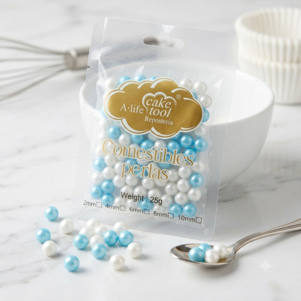 Producto - Perlas comestibles 6mm 25 gracias cyb