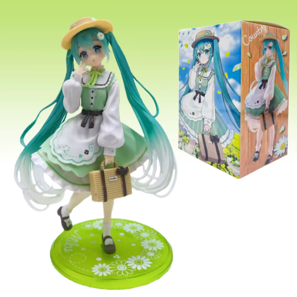 Producto - Figura Miku de Epoca con Valija - Vocaloid - 20cm