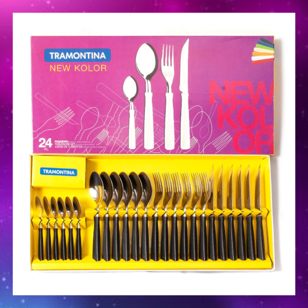Producto - CUBIERTOS NEW COLORS 24 PZAS. TRAMONTINA