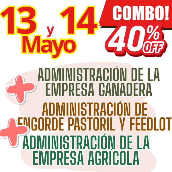 Producto - COMBO 3 CURSOS: Admin Ganadera + Engorde Pastoril y Feedlot + Admin Agrícola