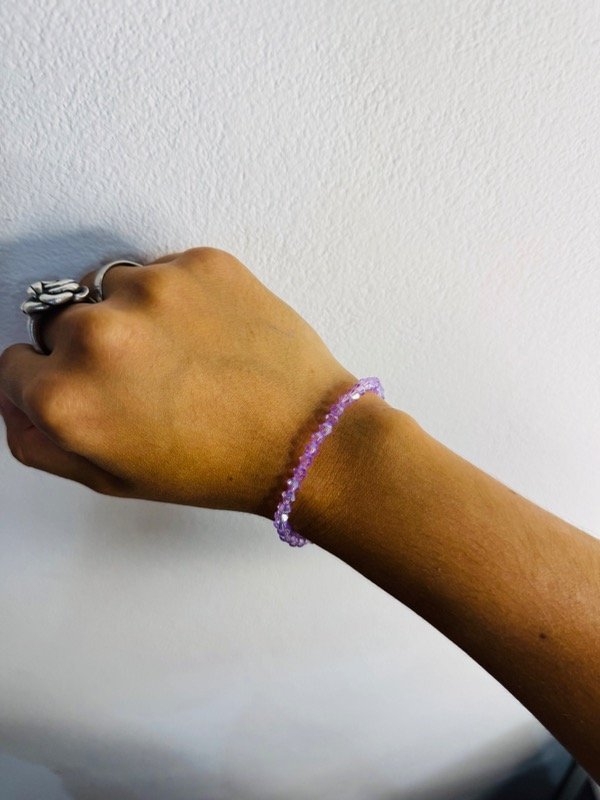 Producto - Pulsera cristales lila