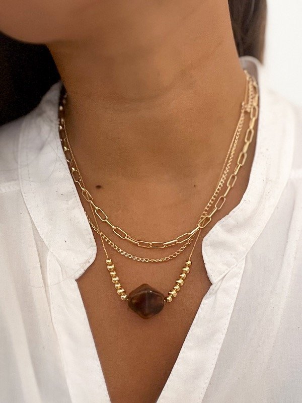 Producto - Collar Triple Pret Carey