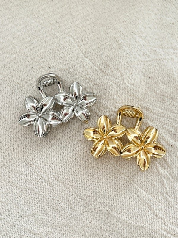 Producto - Mini Broche Flor Hibiscus Doble Metálico