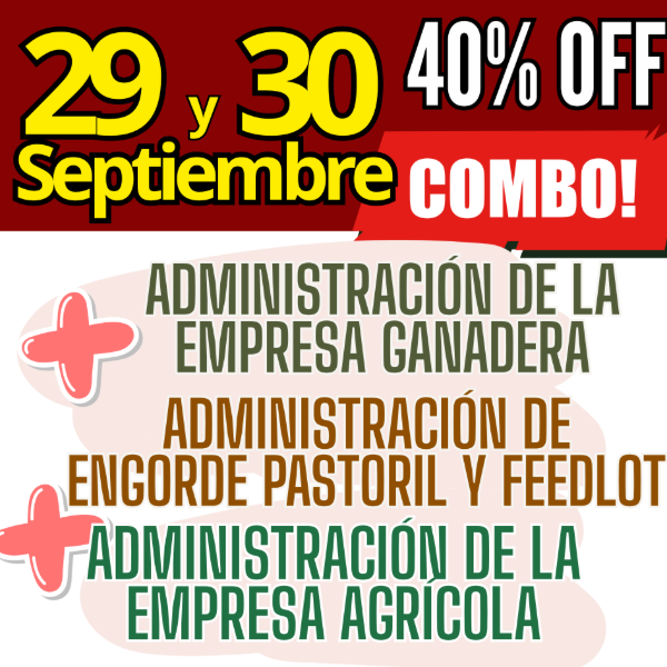 Producto - COMBO 3 CURSOS: Admin Ganadera + Engorde Pastoril y Feedlot + Admin Agrícola - 0