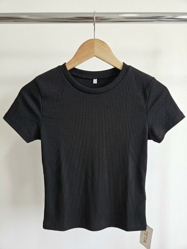 Producto - Remera algodón morley manga corta - Negro - 0