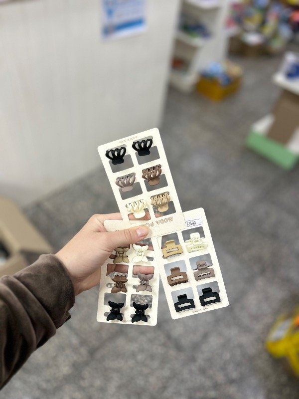 Producto - Set x6 hebillitas colores marron