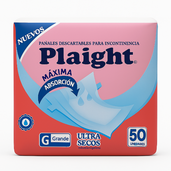 Producto - Pañales Plaight grande x50 U.