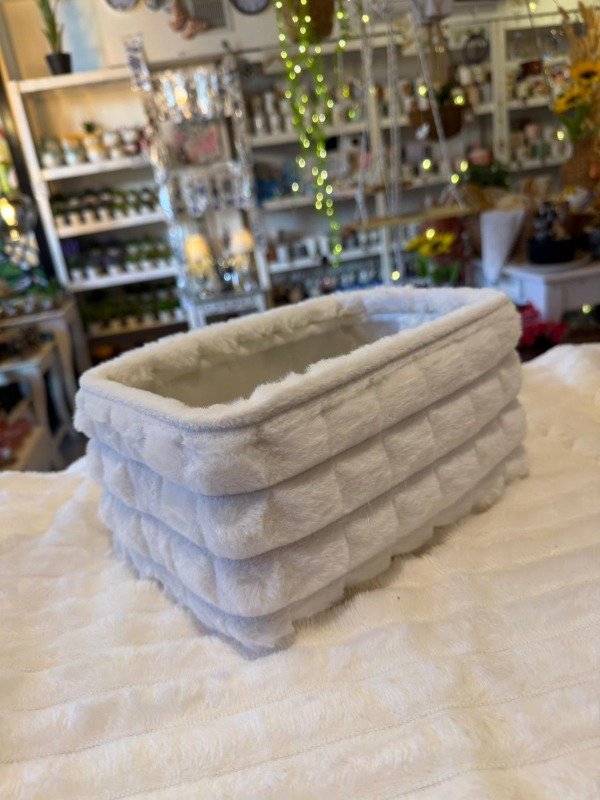 Producto - Canasto rectangular mediano Línea Soft - blanco (Efectivo: 11.920)
