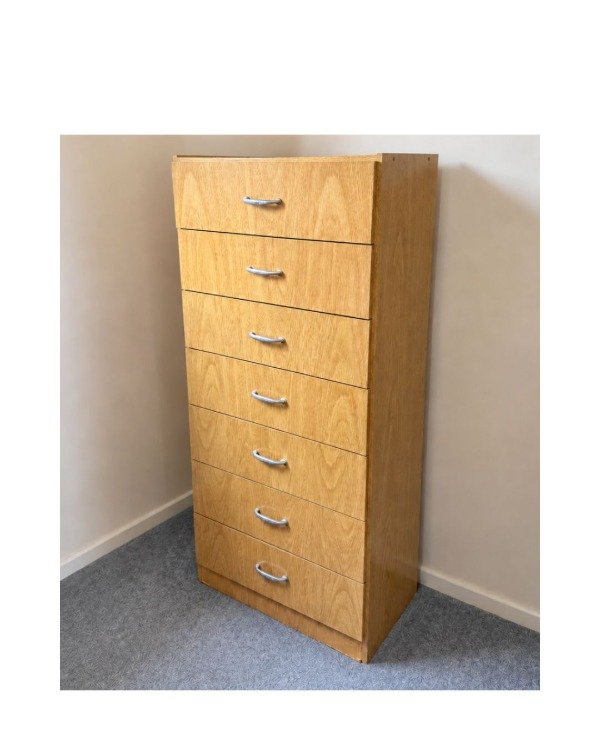Producto - Cajonera de melamina con correderas metálicas / 133x62x37