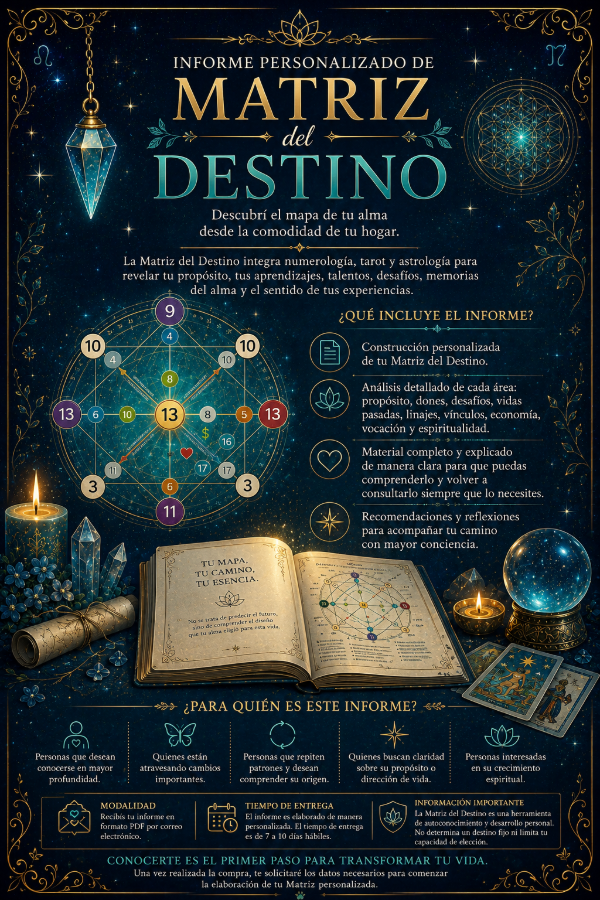 Producto - Informe Personalizado de Matriz del Destino