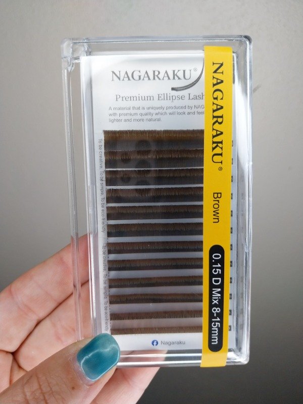 Producto - Pestañas nagaraku marrón 15D