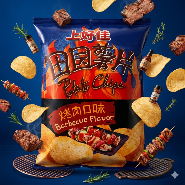 Producto - Papas de barbacoa Oishi 40gr