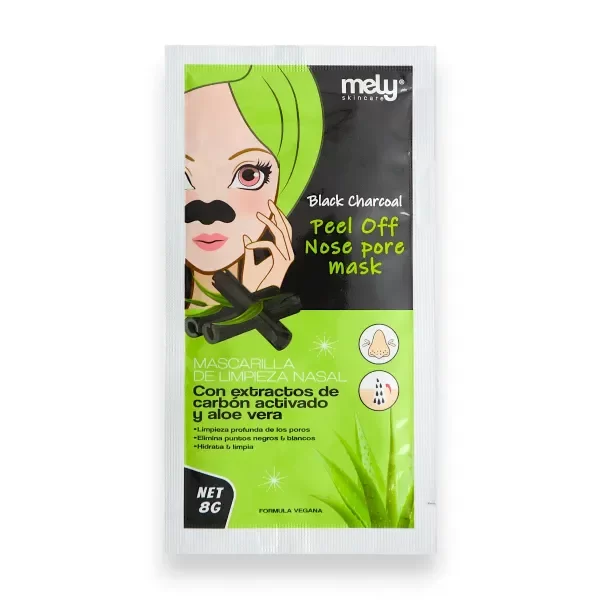 Producto - MASCARILLA NEGRA PARA NARIZ PEEL OFF 8G MELY
