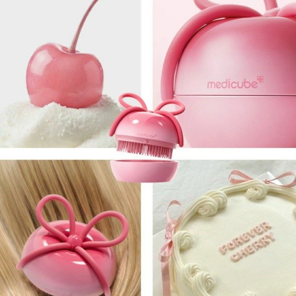Producto - medicube Forever Cherry Hair Brush Rosa - 2