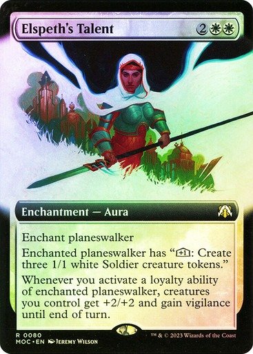 Producto - Elspeth's Talent Extended Foil  March of the Machine Commander