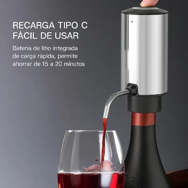 Producto - Dispenser eléctrico de vino recargable