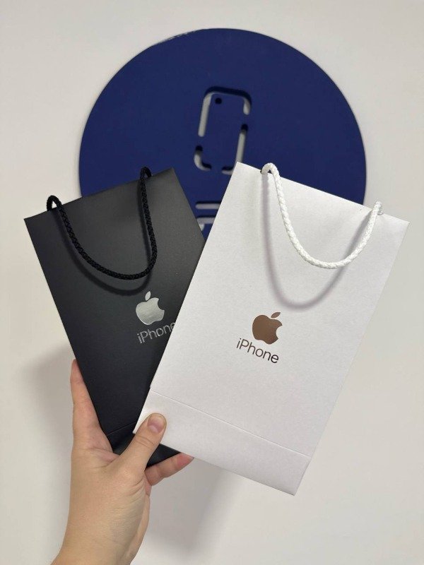 Producto - BOLSA DE CARTÓN CON LOGO APPLE