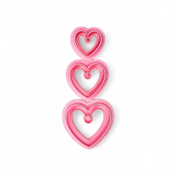 Producto - Combo corazones dobles con hueco 3 medidas