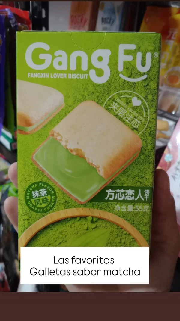 Producto - Galletas rellenas sabor matcha