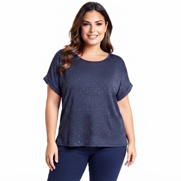 Producto - Reme Crepe con brillitos. Talle Único entre 46y50 - 0