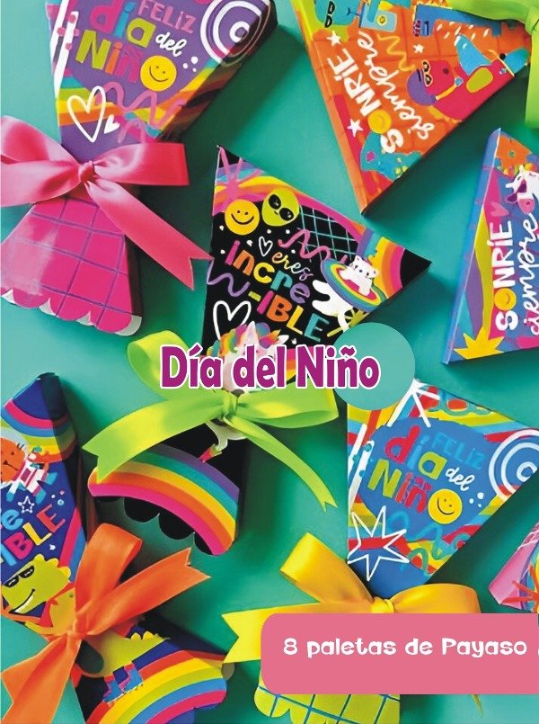 Producto - 8 Paletas de Payaso Día del Niño