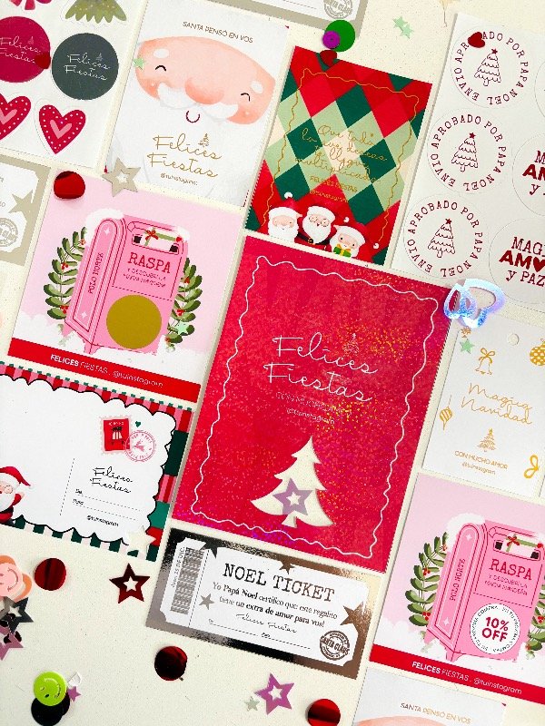 Producto - Tarjeton Glitter Navidad