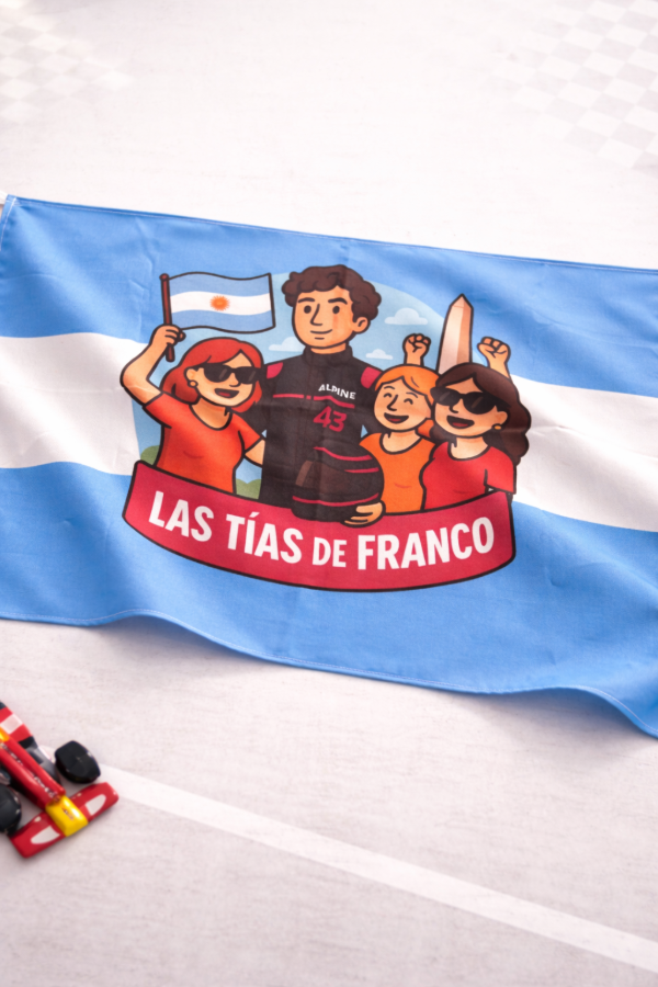 Producto - Bandera "Las tias de Franco"  1 x 0,75 mts