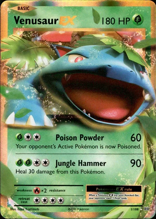 Producto - Venusaur EX - 1/108 - Evolutions - Holo