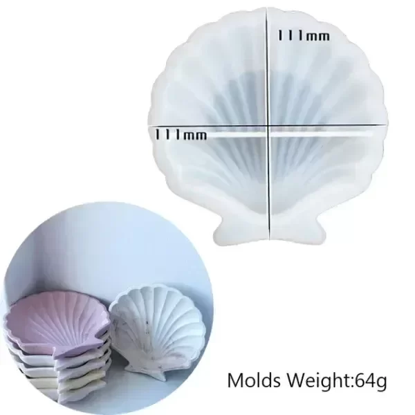 Producto - Molde silicona ostra jabonera platito - 2