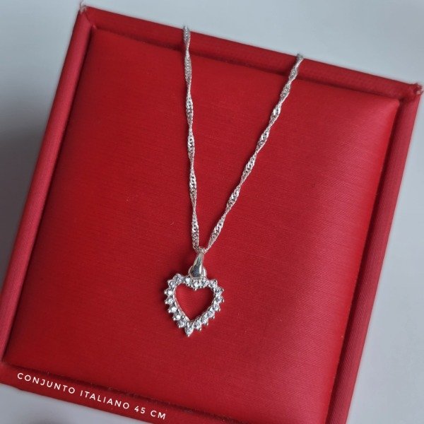 Producto - Conjunto italiano 45 cm corazón borde