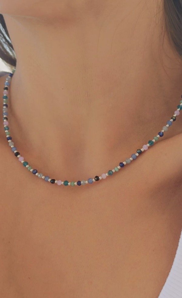 Producto - Choker Multicolor Azul