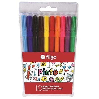 Producto - MARCADOR ESCOLAR PINTO ESTUCHE 10