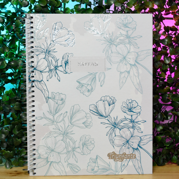 Producto - CUADERNO C/ESPIRAL FLORAL T/ENC A5 80HJS 977275