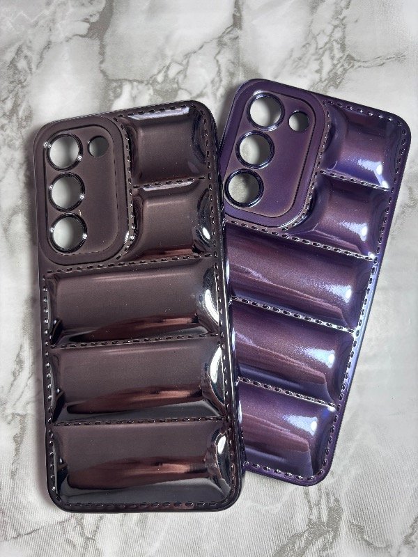 Producto - Funda puffer metalizada