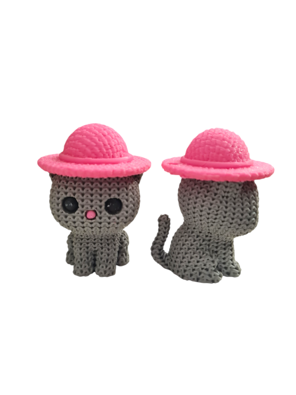 Producto - DIJE GATO CON SOMBRERO IMPRESIÓN 3D - 1