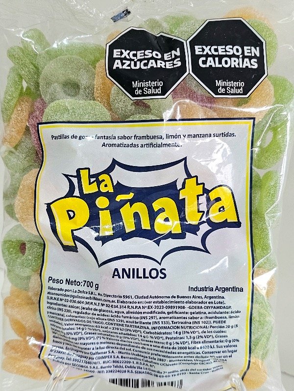 Producto - GOMA LA PIÑATA ANILLO X700grs