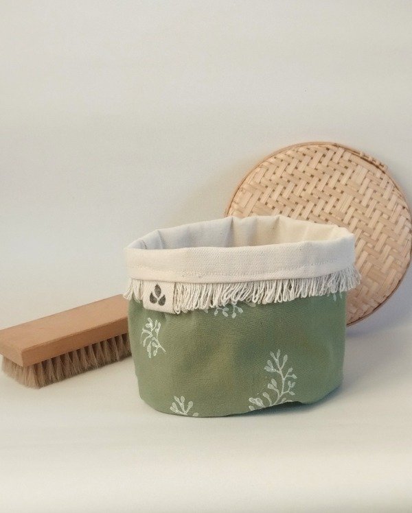 Producto - Organizador Sarah - Estampado Artesanal (verde palta) - 0