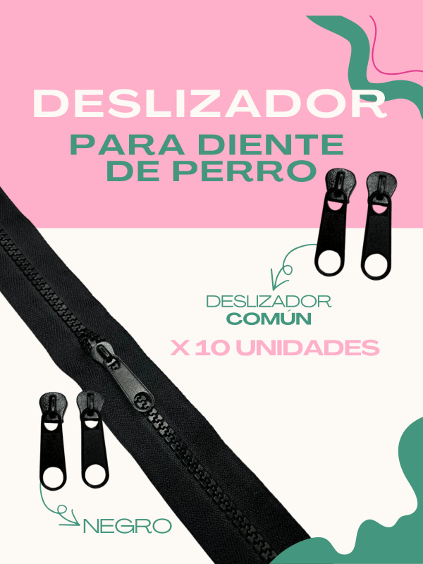 Producto - DESLIZADOR COMÚN "NEGRO" X 10 - DIENTE DE PERRO