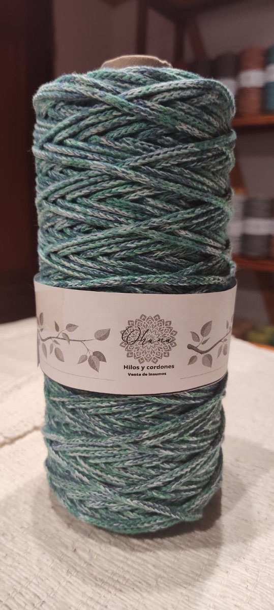 Producto - CORDON SIN RELLENO 4MM VERDE MATIZADO.