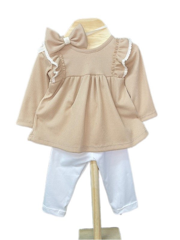 Producto - Vestido Ann de Wafle Incluye Calza y Vincha